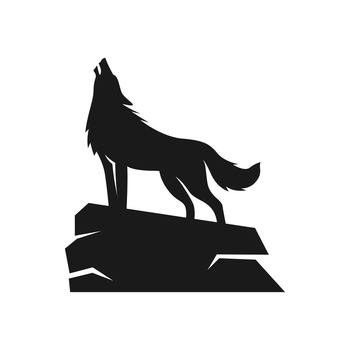 Wolf  logo design concept illustration