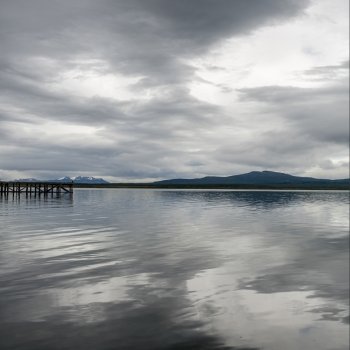 View of a lake, Puerto Natales, Patagonia, Chile