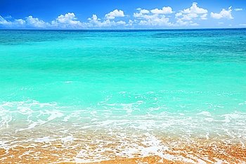 Beautiful panoramic sea view, with clean water & blue sky