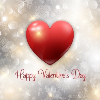 Valentine’s day background on a bokhe lights background