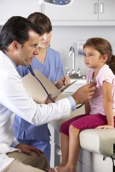Child Patient Visiting Doctor's Office