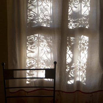Window of Dar Qamar guest house, Agdz, Morocco
