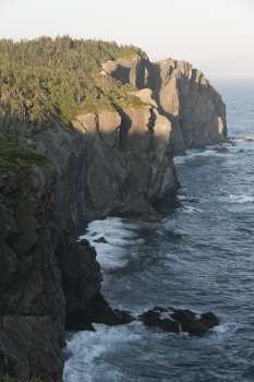 Rock formations at the coast, Skerwink Trail, Trinity, Bonavista Peninsula, Newfoundland And Labrador, Canada