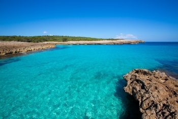 Menorca Cala des Talaier beach in Ciutadella at Balearic islands