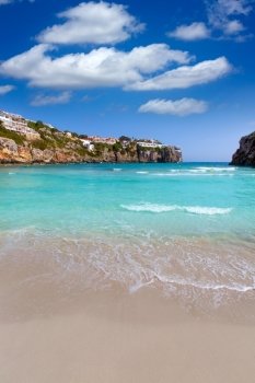 Cala en Porter beautiful beach in menorca at Balearic islands of spain