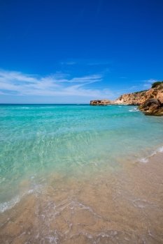 Cala Tarida in Ibiza beach Sant Josep at Balearic Islands