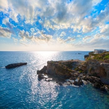 tabarca island alicante mediterranean blue sea in spain