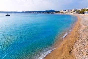 Javea Xabia Playa La Grava beach in Alicante mediterranean Spain