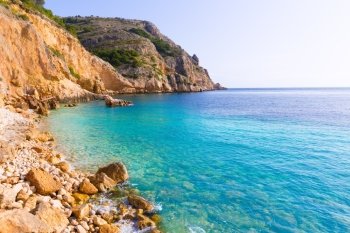 Javea Xabia Playa Tango beach in Alicante Mediterranean Spain
