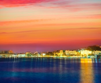 Cartagena Murcia port skyline in Mediterranean Spain