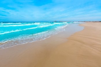 La Manga del Mar Menor beach in Murcia Spain Playa Barco Perdido at Mediterranean