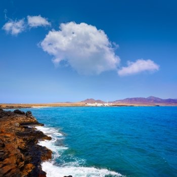 Punta Jandia Fuerteventura and Puerto de la Cruz village at Canary Islands