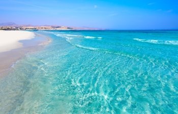 Costa Calma beach of Jandia Fuerteventura at Canary Islands of Spain