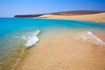 Jandia beach Risco el Paso Fuerteventura at Canary Islands of Spain