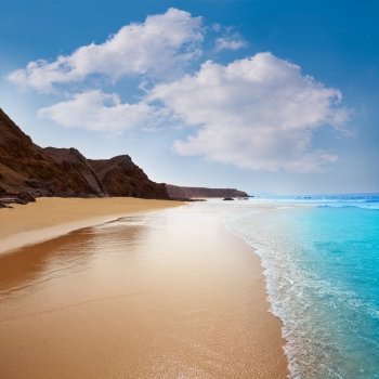 Fuerteventura La Pared beach at Canary Islands Pajara of Spain