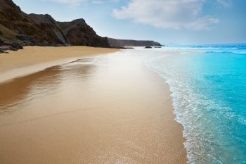 Fuerteventura La Pared beach at Canary Islands Pajara of Spain