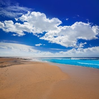 Majanicho beach in Fuerteventura at Canary Islands of Spain