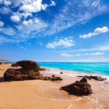 Morro Jable beach Fuerteventura at Canary Islands of Spain
