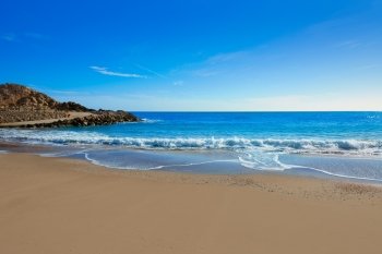 Cullera Platja del Far beach Playa del Faro in Valencia Spain