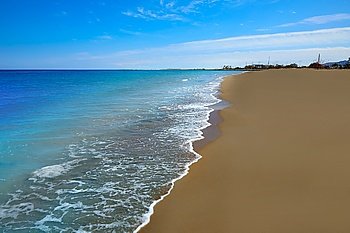 Las Marinas beach in Denia at alicante province of spain