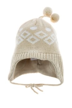 Children’s winter hat isolated on a white background.