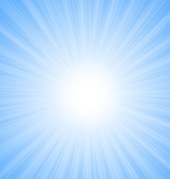  . Illustration Abstract Blue Sky Background Sun Rays shine vibrant - vector