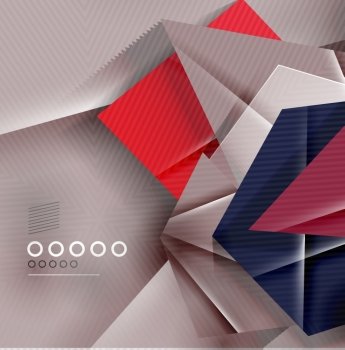 Paper business triangles abstract background for templates, technology, presentation, banner, layout