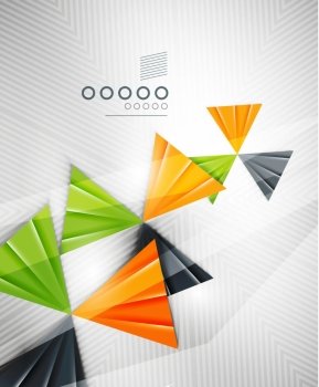 Geometric shape abstract triangle vector background