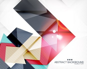 Triangle geometric shape abstract background. Bright abstraction