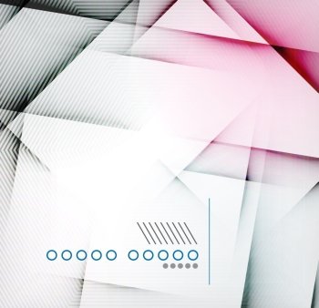 Geometric diamond shape abstract background - hi-tech corporate blank design template