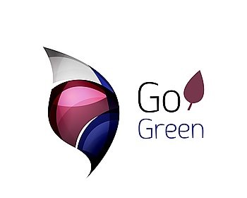 Go green abstract nature logo. Go green abstract nature logo. Vector illustration