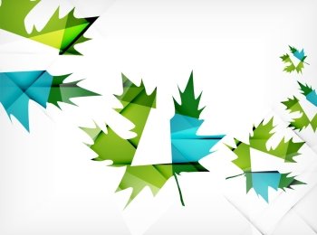 Green leaves spring nature design concept. Nature abstraction