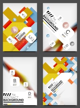 Set of Flyer Templates, Business Web Layouts, modern business web online layout