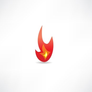 abstract fire icon