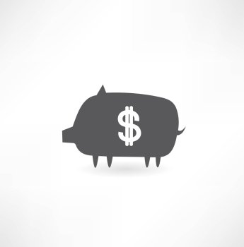 pig with money icon