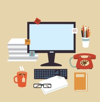 Secretary Desk illustration