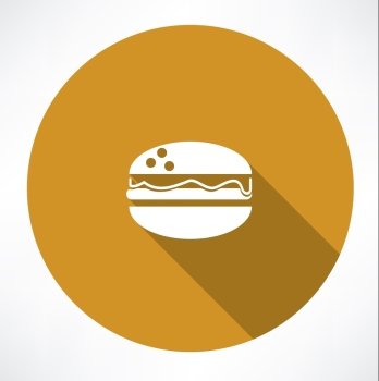 Burger  icon. Flat modern style vector illustration 