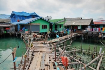 Fishing village on stilts of Bang Bao Thailand