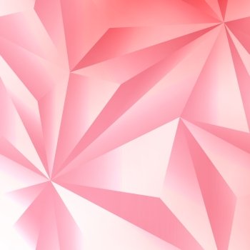 Abstract Crystal Pink And White Geometric Background