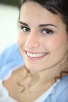 Woman with bright smile