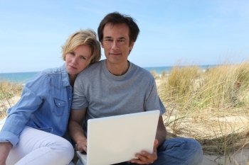 Couple on the dunes
