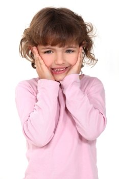 Portrait of a cute little girl