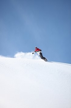 snowboarder in action