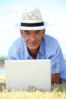 Man with computer