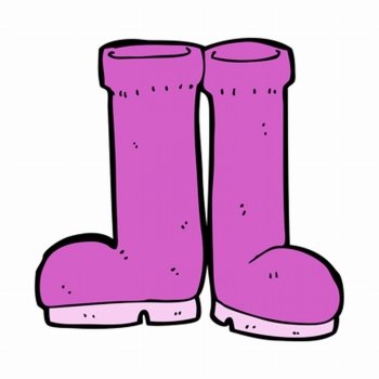 cartoon rubber boots