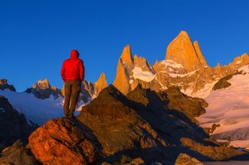 Mount Fitz Roy  in Los Glaciares National Park, Argentina