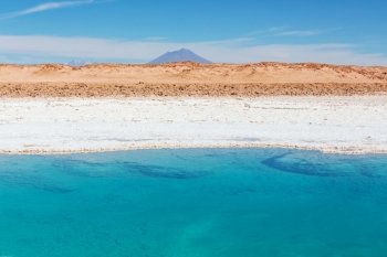Ojo del Mar in a salt desert in the Jujuy Province, Argentina