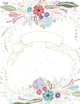 vector floral card  for invatation designs