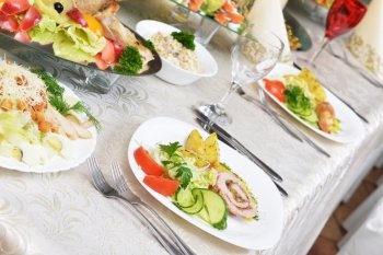 stuffed turkey fillet with potato and vegetables on table
