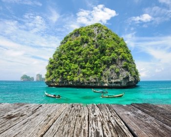 Beautiful uninhabited island in Thailand